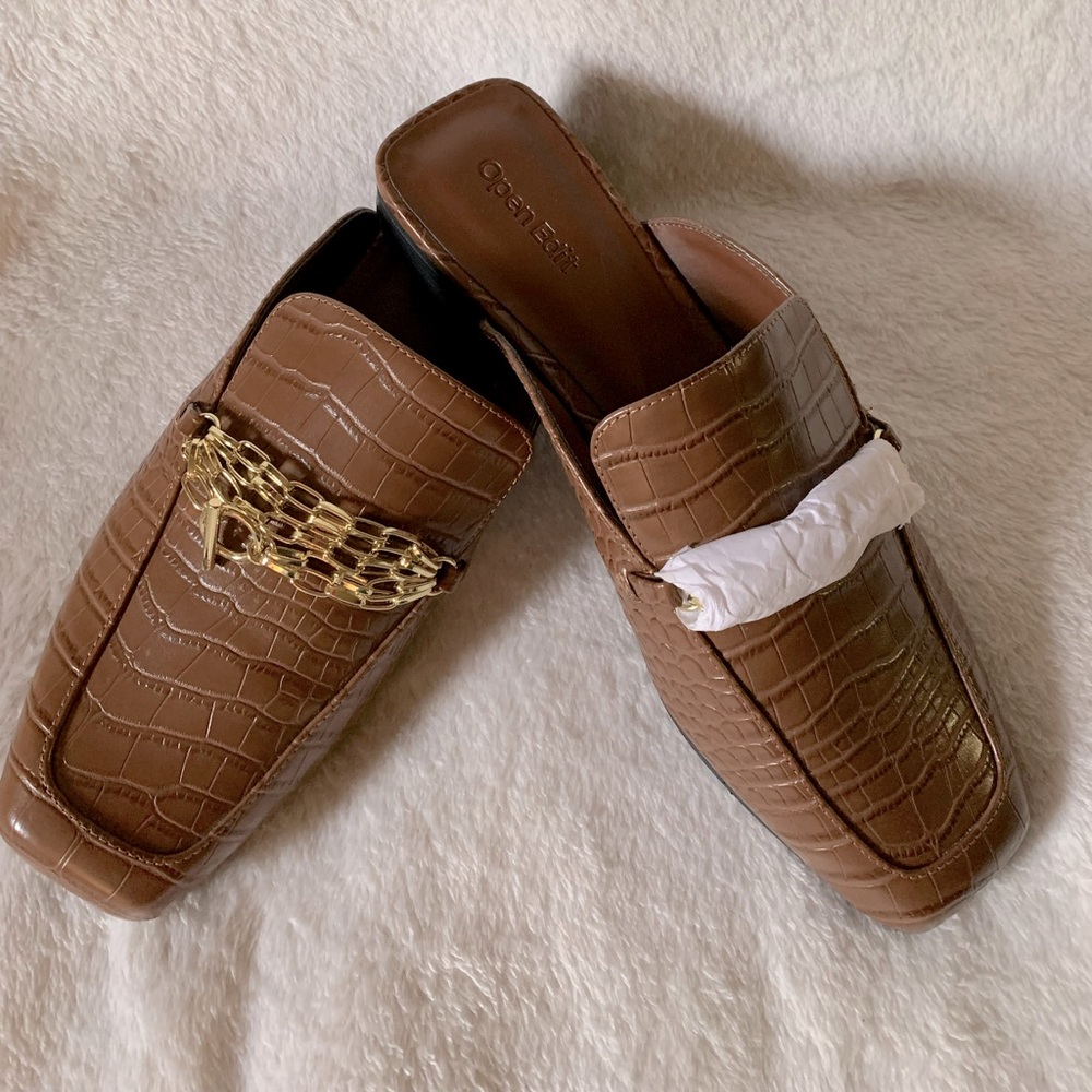 Brand new Open Edit Mules!
